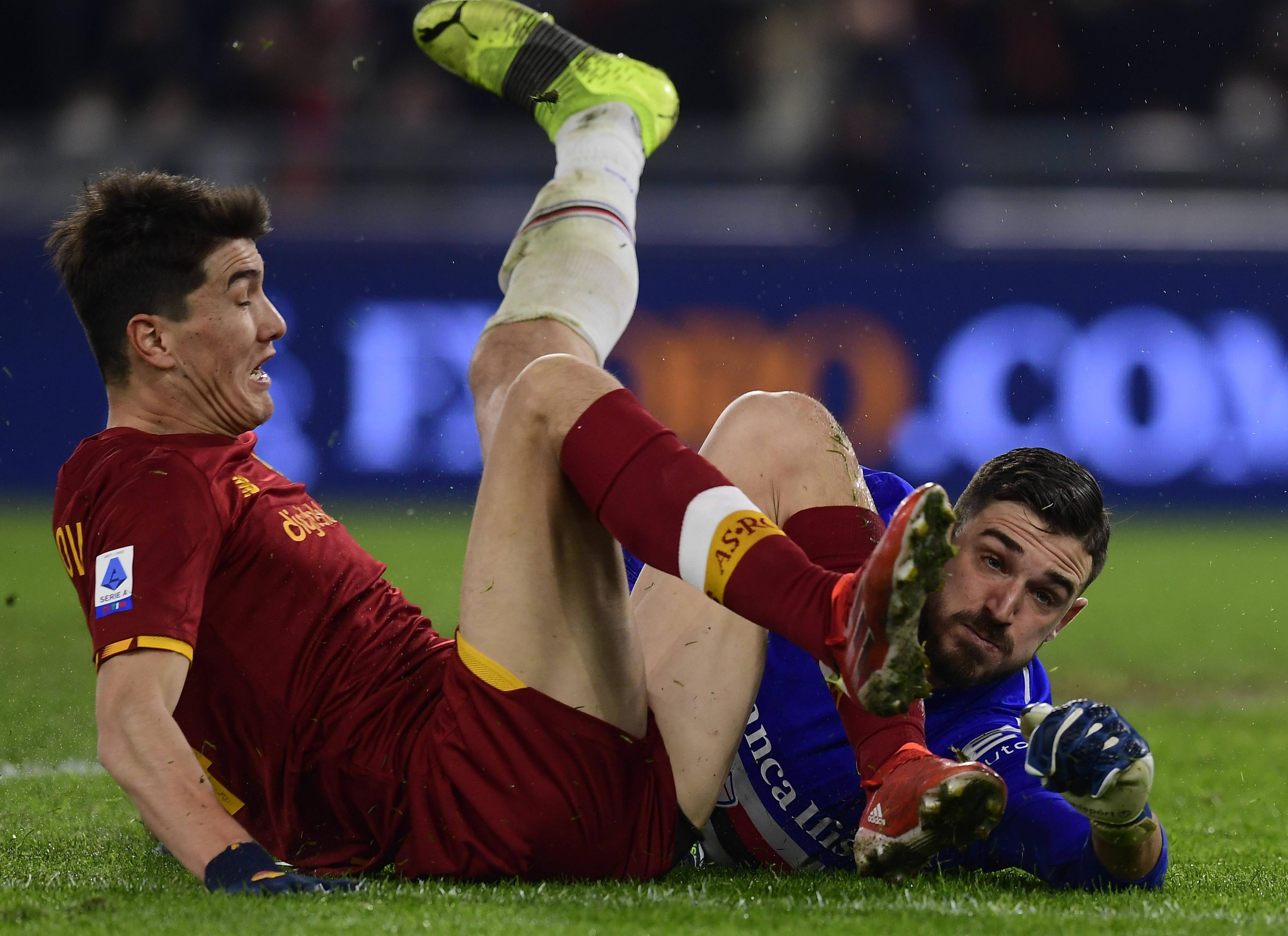 罗马与桑普多利亚之间的对决:场面火爆 罗马与桑普多利亚之间的对决:场面火爆